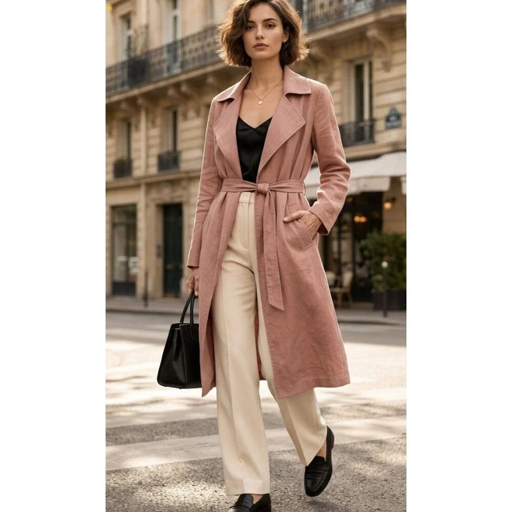 Cynthia Rowley Dusty Rose Trench Coat